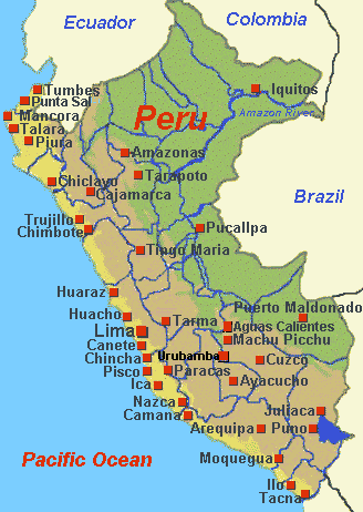 stadte karte Peru